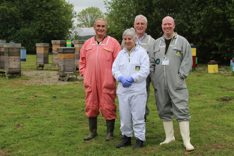 Margaret Murdin, Alastair Welch, Tony Harris and Adam Leitch who successfully passed the NDB exam in 2015.